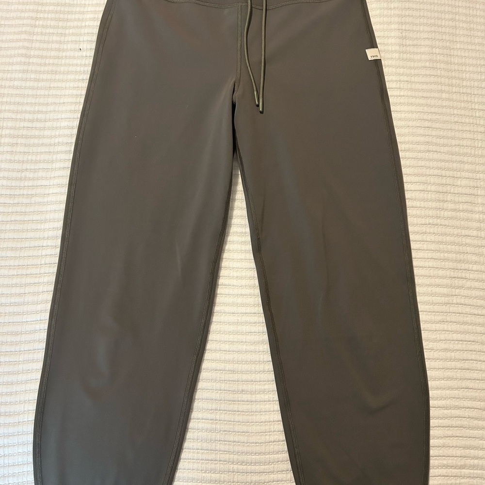 Vuori Gray and Green Track Pants Relaxed Fit